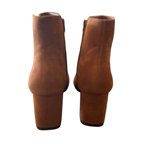 Alfani  Paam Blade Heel Dress Booties Sculpted Heels NEW Size 9 Cognac - Picture 4 of 10
